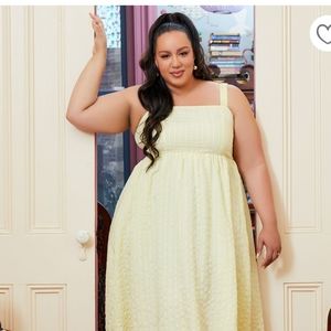 Textured full empire dress